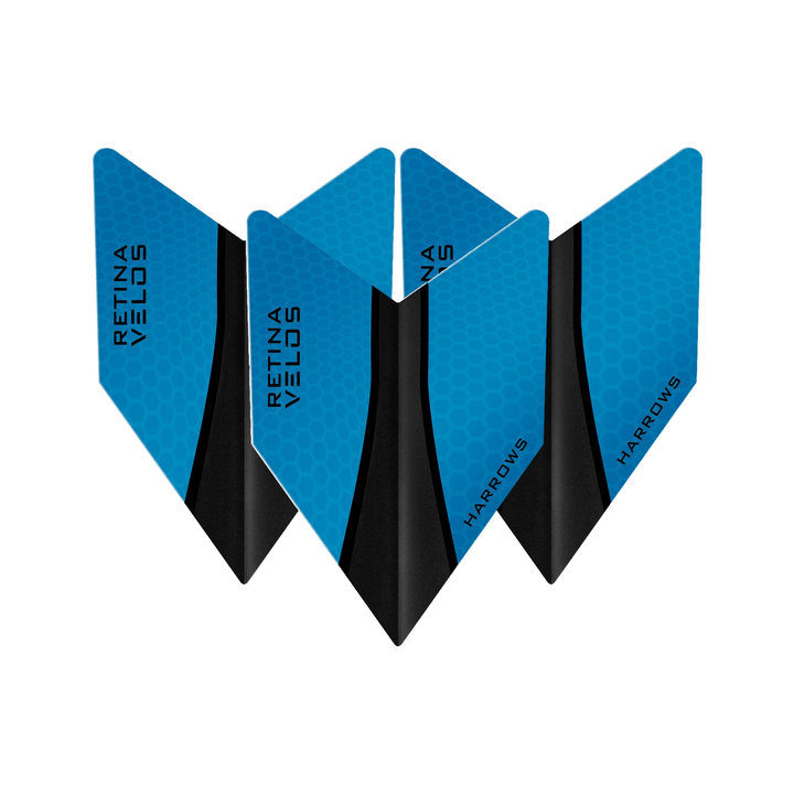 Harrows Retina X - Dart Flights Aqua / Velos Flights