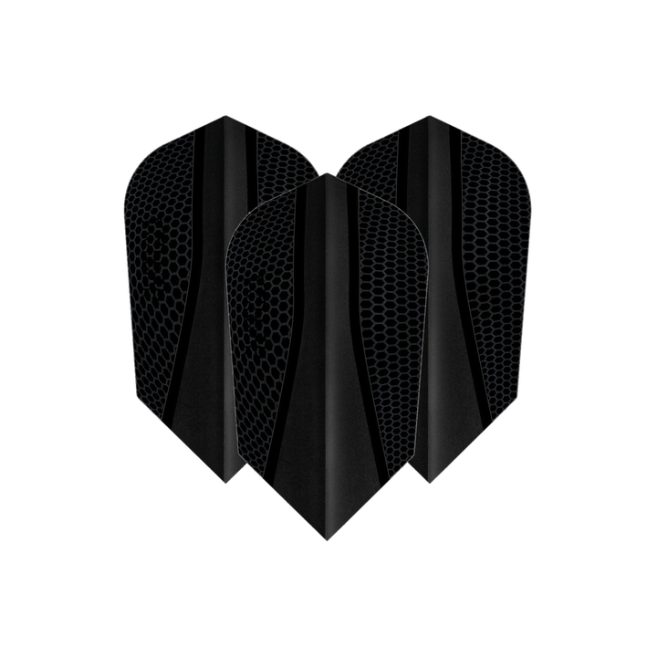 Harrows Retina X - Dart Flights Black / Slim Flights