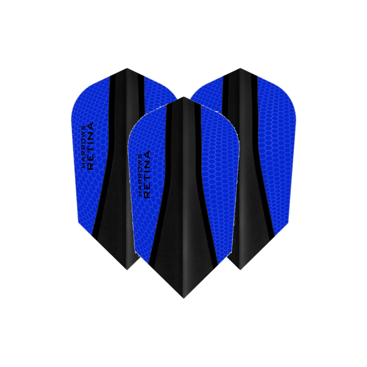 Harrows Retina X - Dart Flights Dark Blue / Slim Flights