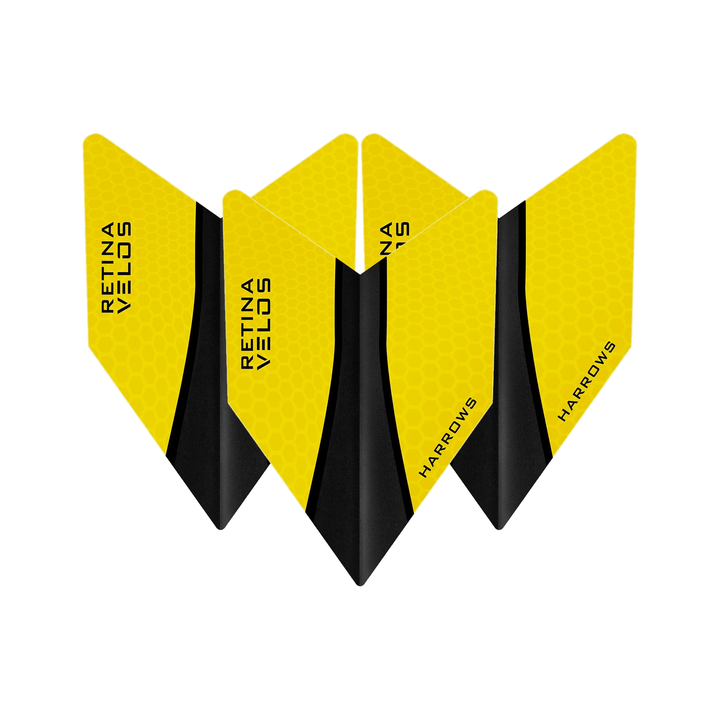 Harrows Retina X - Dart Flights Yellow / Velos Flights