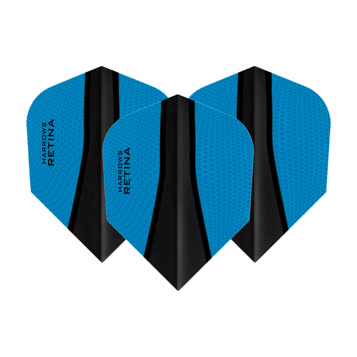 Harrows Retina X No. 6 Dart Flights Aqua Flights