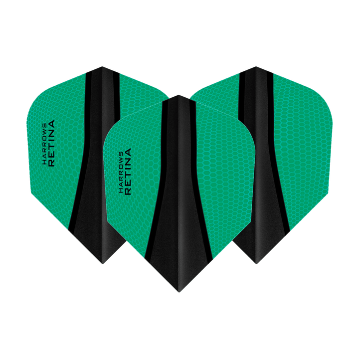 Harrows Retina X No. 6 Dart Flights Jade Flights