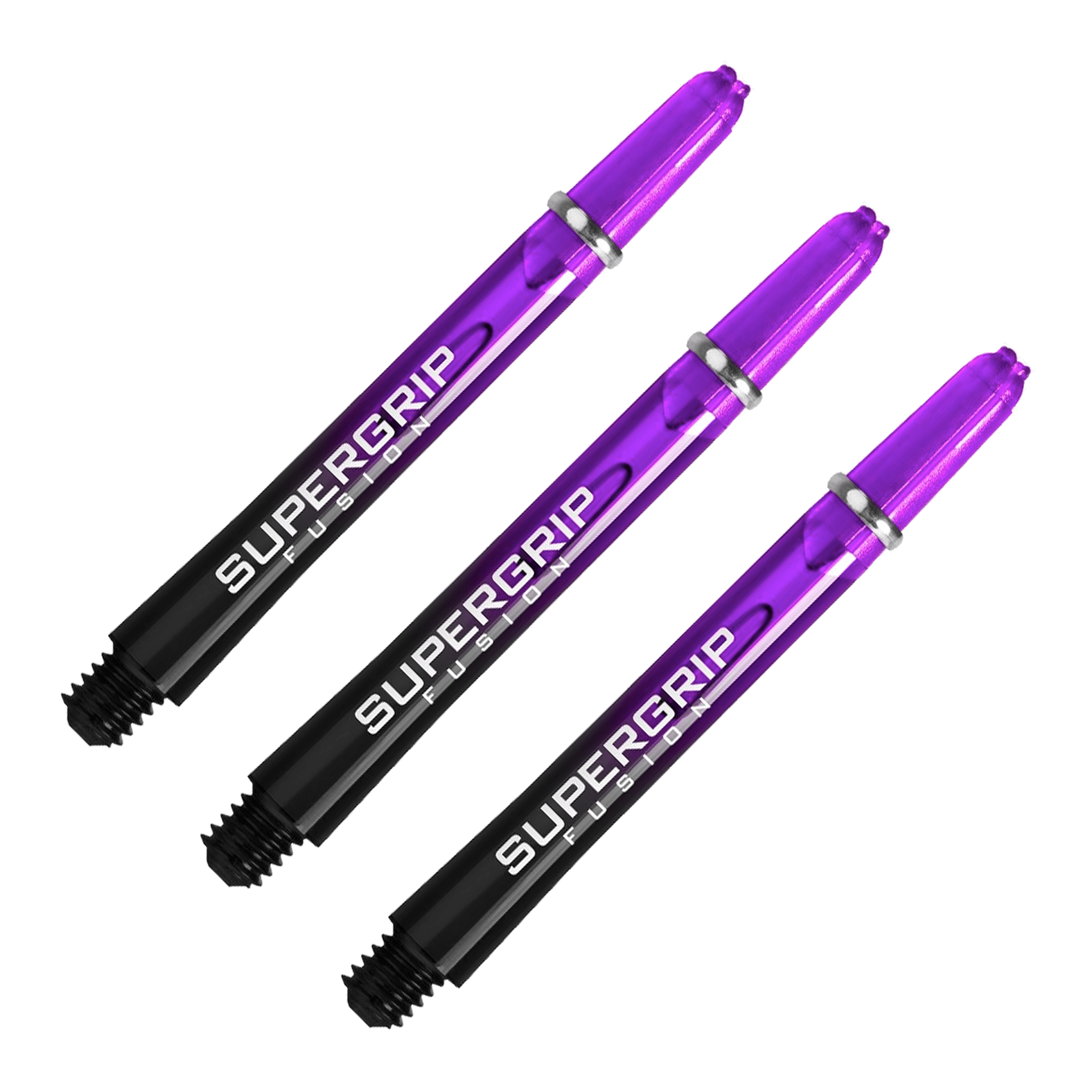 Harrows Supergrip Fusion - Nylon Dart Shafts Medium (45mm) / Purple Shafts