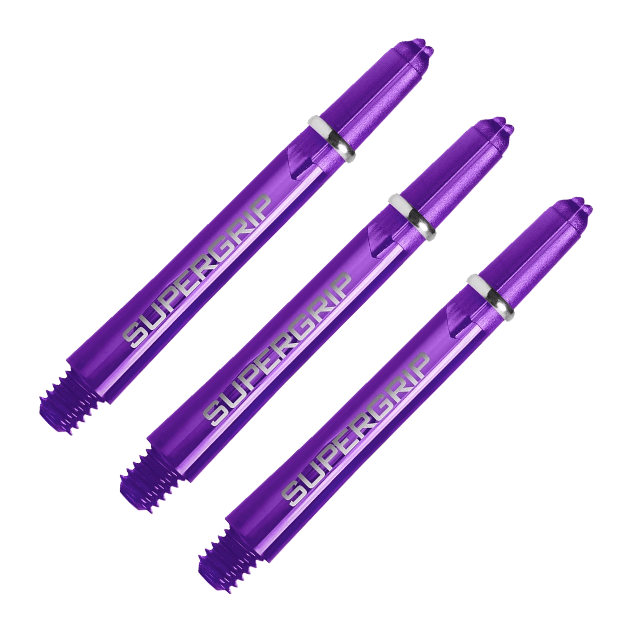 Harrows Supergrip - Nylon Dart Shafts Medium (45mm) / Dark Purple Shafts