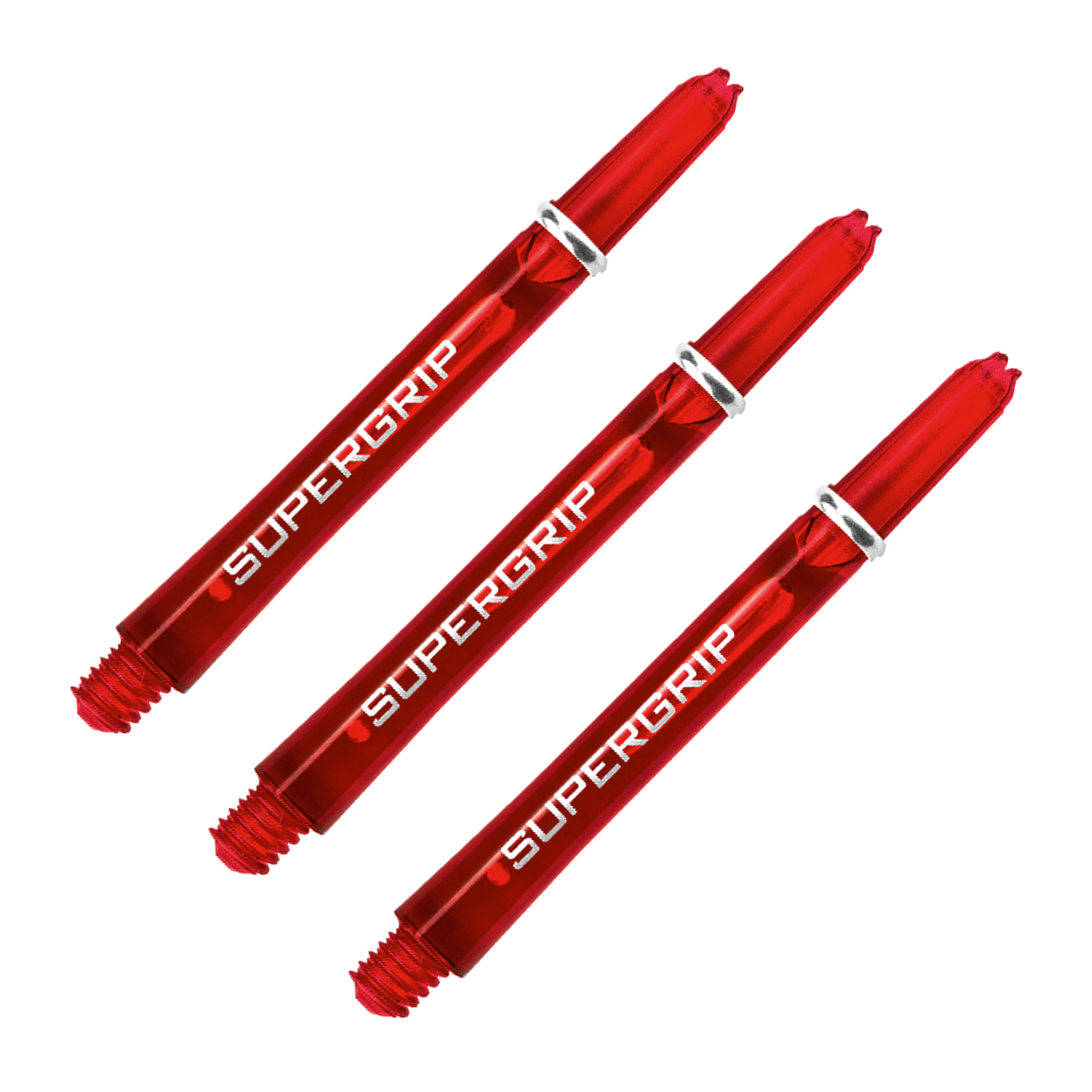 Harrows Supergrip - Nylon Dart Shafts Medium (45mm) / Red Shafts