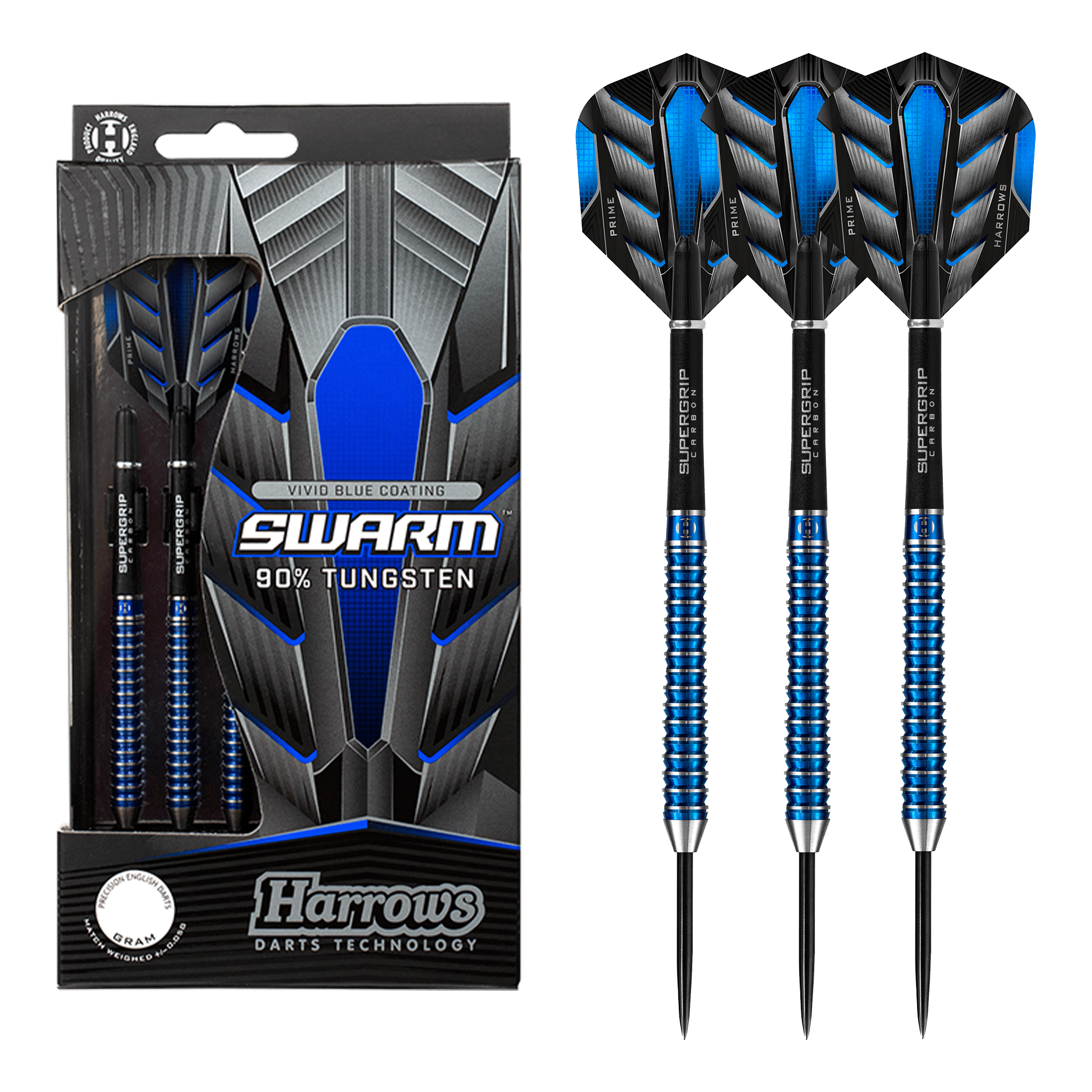 Harrows Swarm Steel Tip Darts - 90% Tungsten - 21 Grams Darts