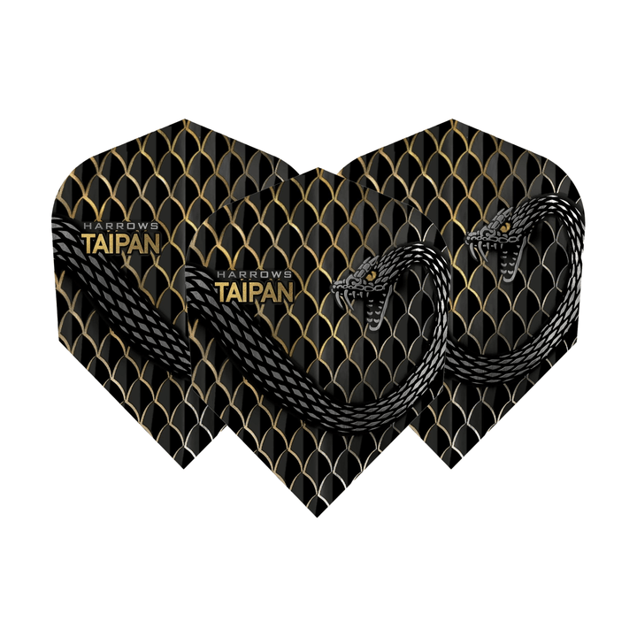Harrows Taipan No. 6 Dart Flights Gold Flights