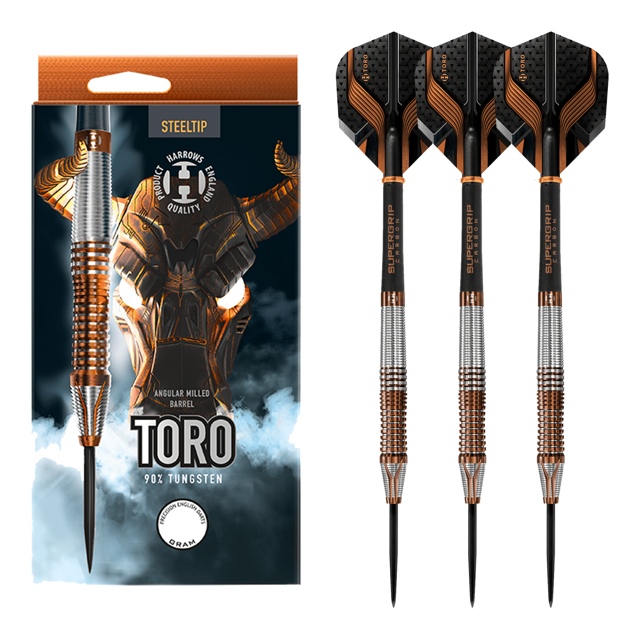 thumbnail image 2 of Dart Set With Flights Harrows Toro 90% Tungsten Soft Tip Darts 2 of 11