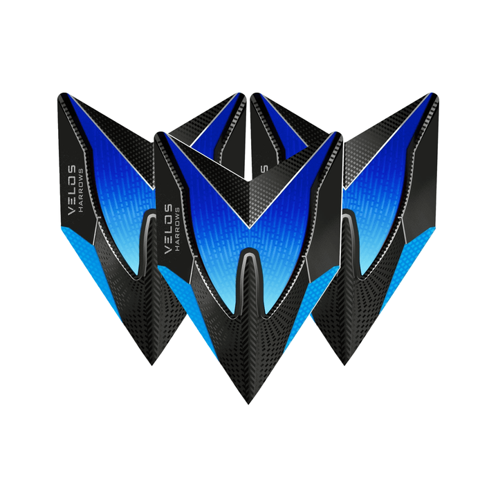 Harrows Velos Dart Flights Blue Flights