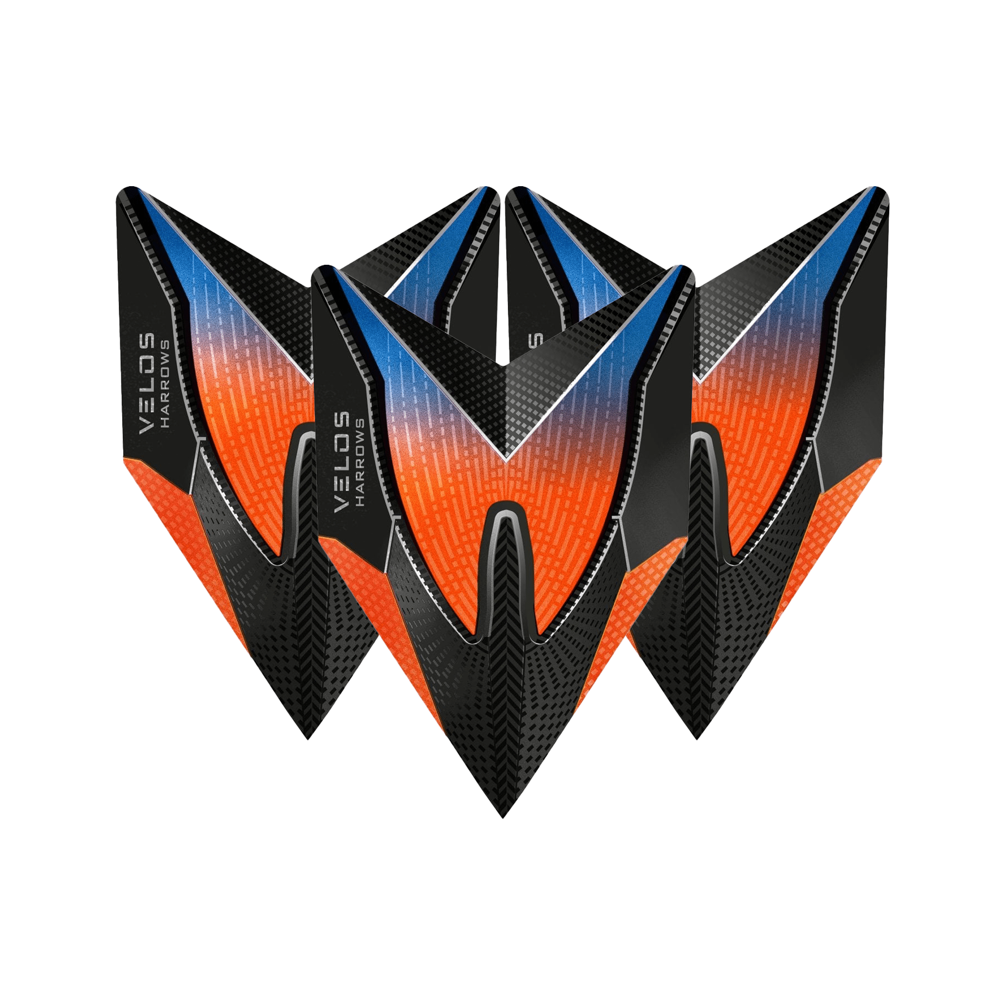 Harrows Velos Dart Flights Orange Flights