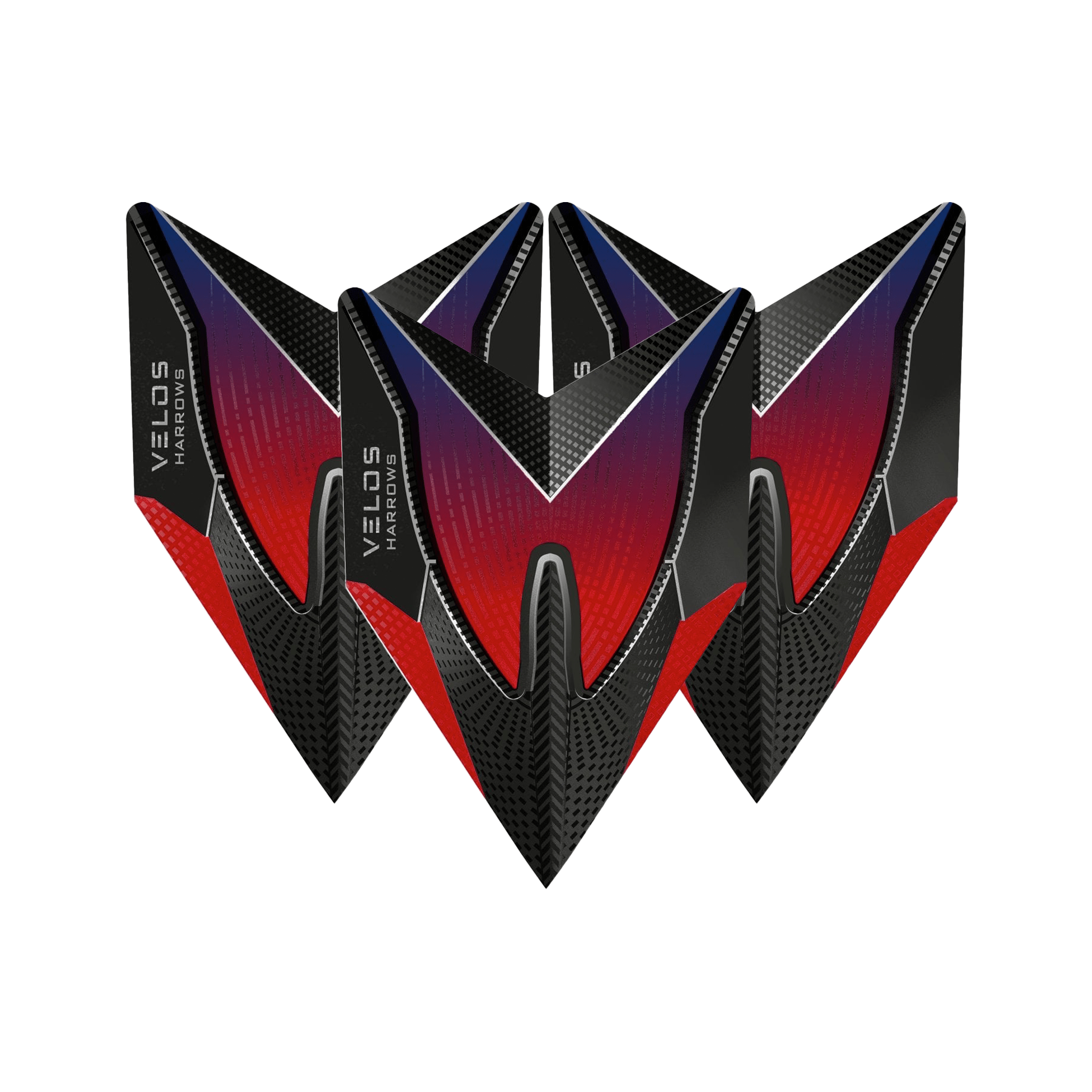 Harrows Velos Dart Flights Red Flights