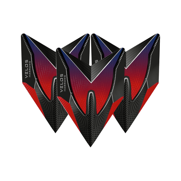 Harrows Velos Dart Flights Red Flights