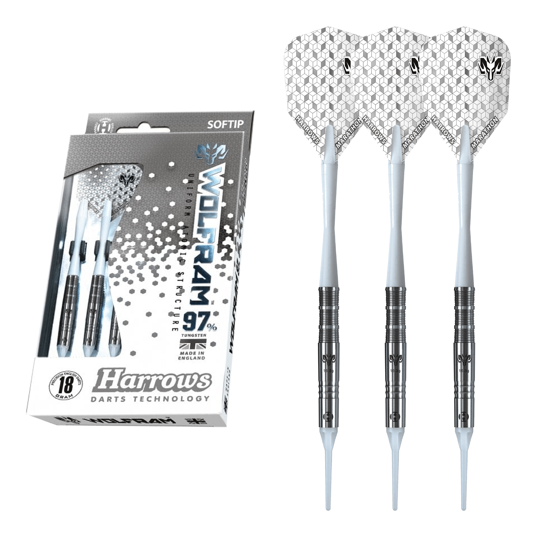 Harrows Wolfram Ram - 97% Tungsten Soft Tip Darts 18 Grams Darts
