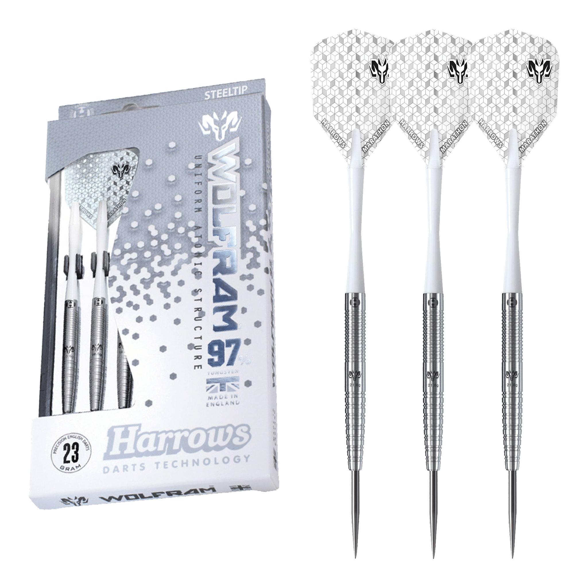 Harrows Wolfram Steel Tip Darts - 97% Tungsten - 21 Grams Darts