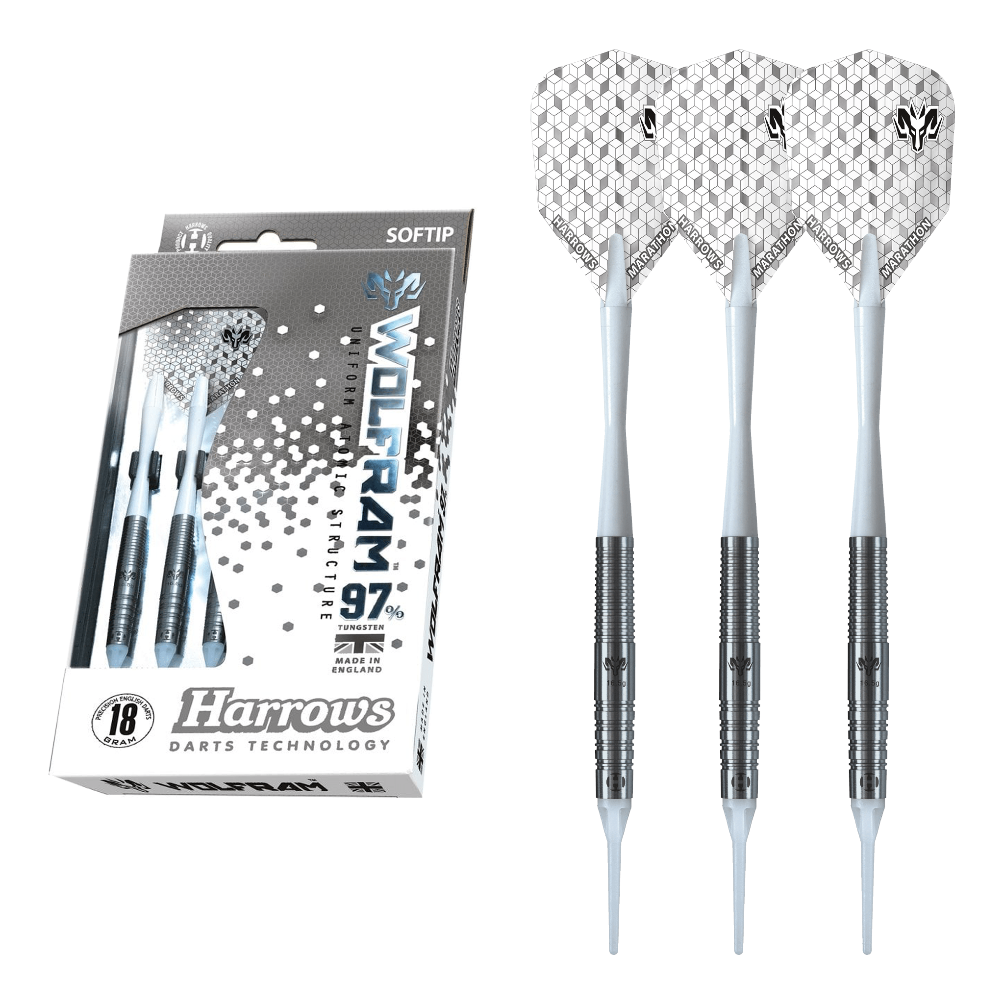 Harrows Wolfram Wolf - 97% Tungsten Soft Tip Darts 18 Grams Darts