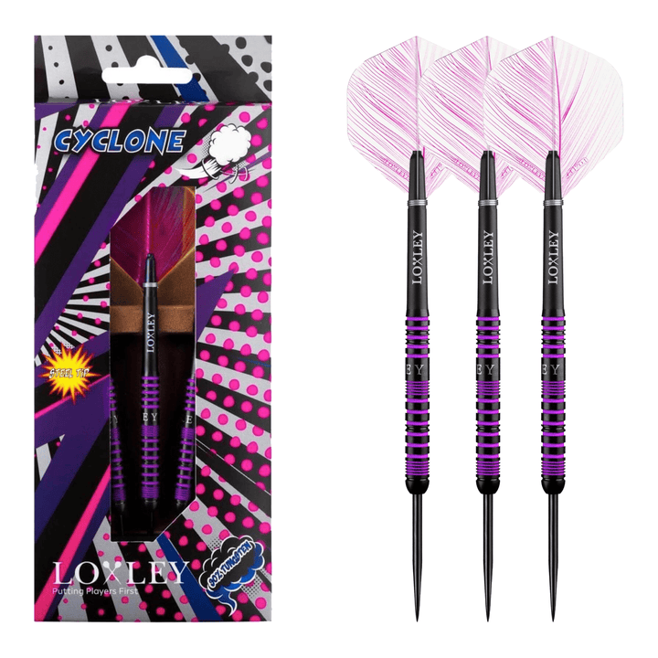 Loxley Cyclone - 90% Tungsten Steel Tip Darts 24 Grams Darts