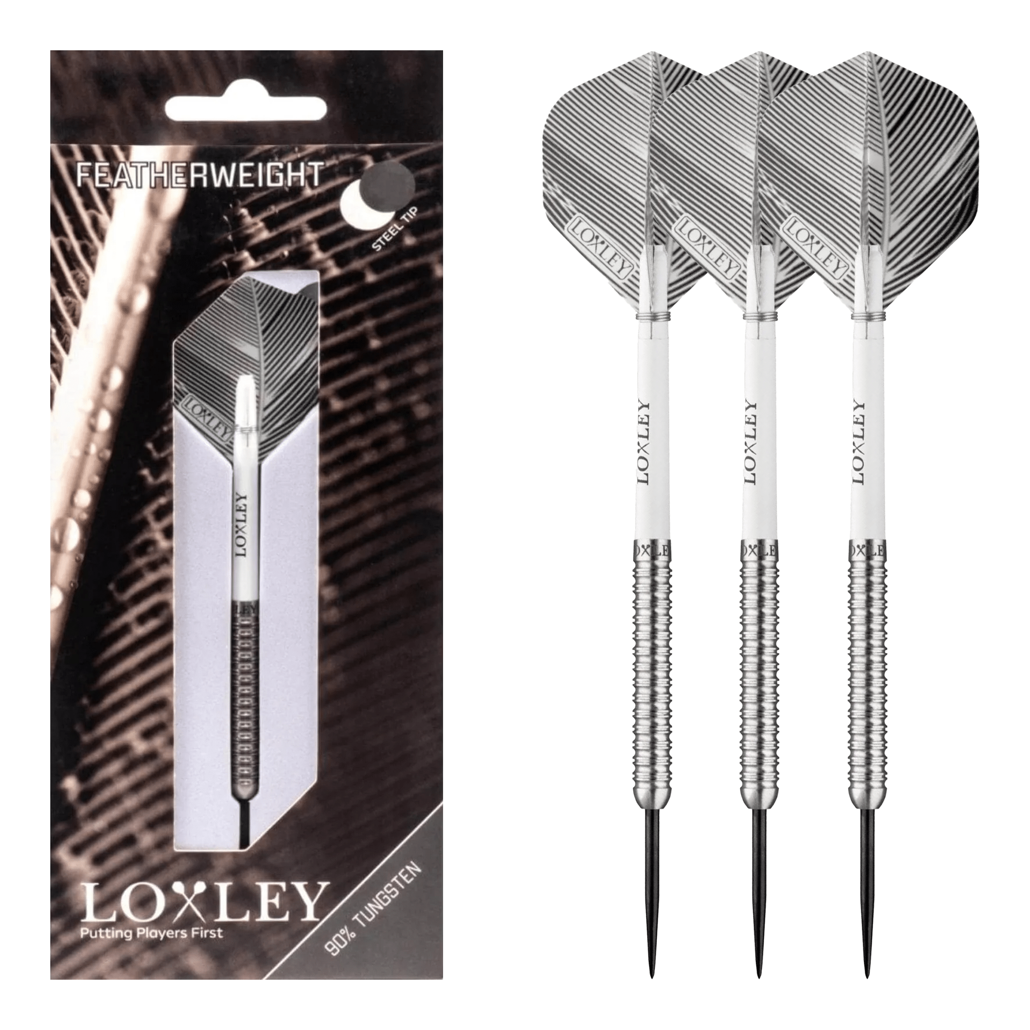Loxley Featherweight 16 - 90% Tungsten Steel Tip Darts 16 Grams Darts
