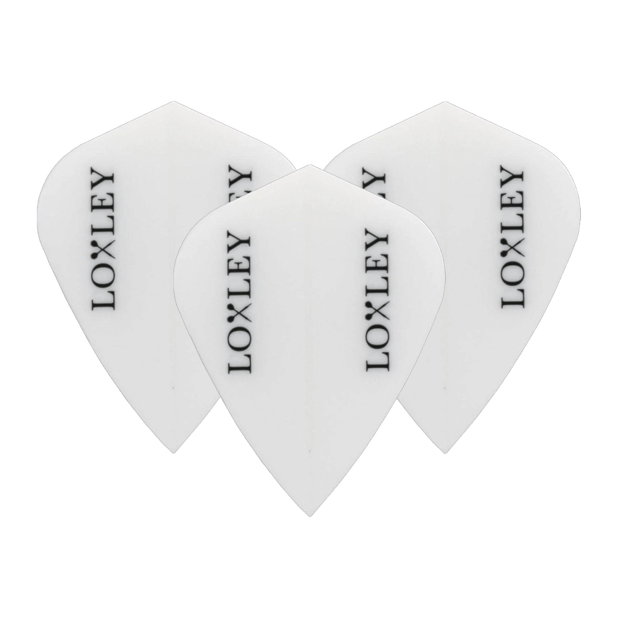 Loxley Logo - Dart Flights Kite / White Flights