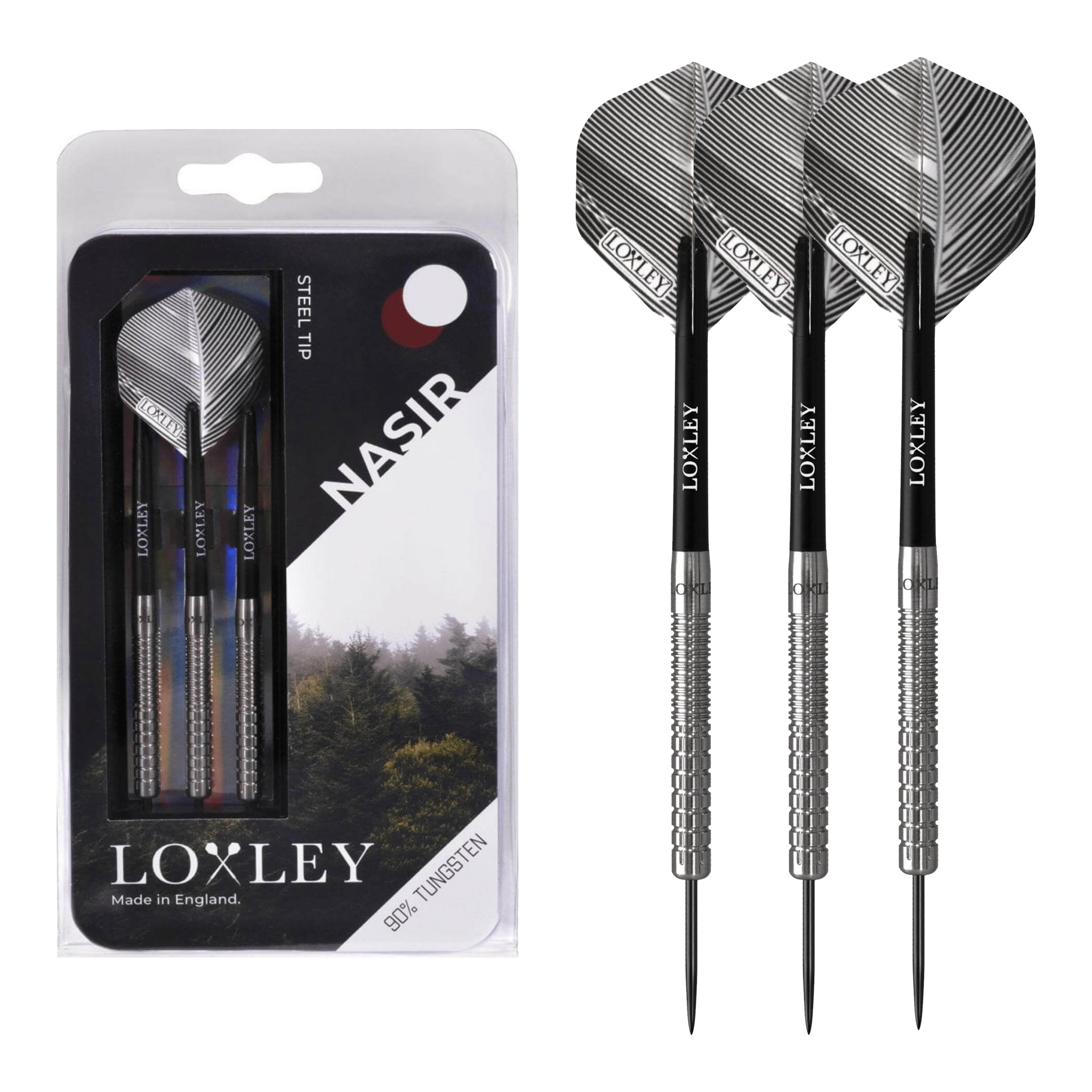 Loxley Nasir - 90% Tungsten Steel Tip Darts 22 Grams Darts