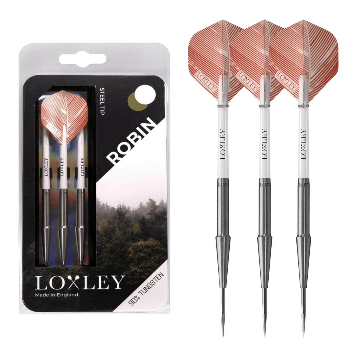 Buy Loxley Robin MK I 90 Tungsten Steel Tip Darts from Darts Online