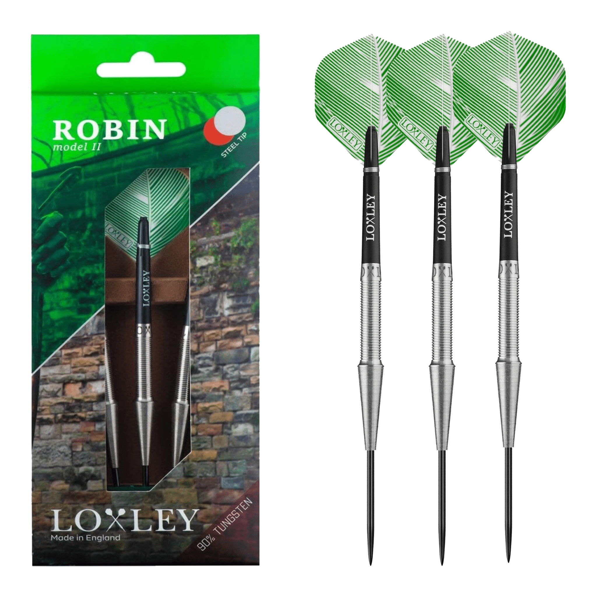 Loxley Robin MK II - 90% Tungsten Steel Tip Darts 21 Grams Darts