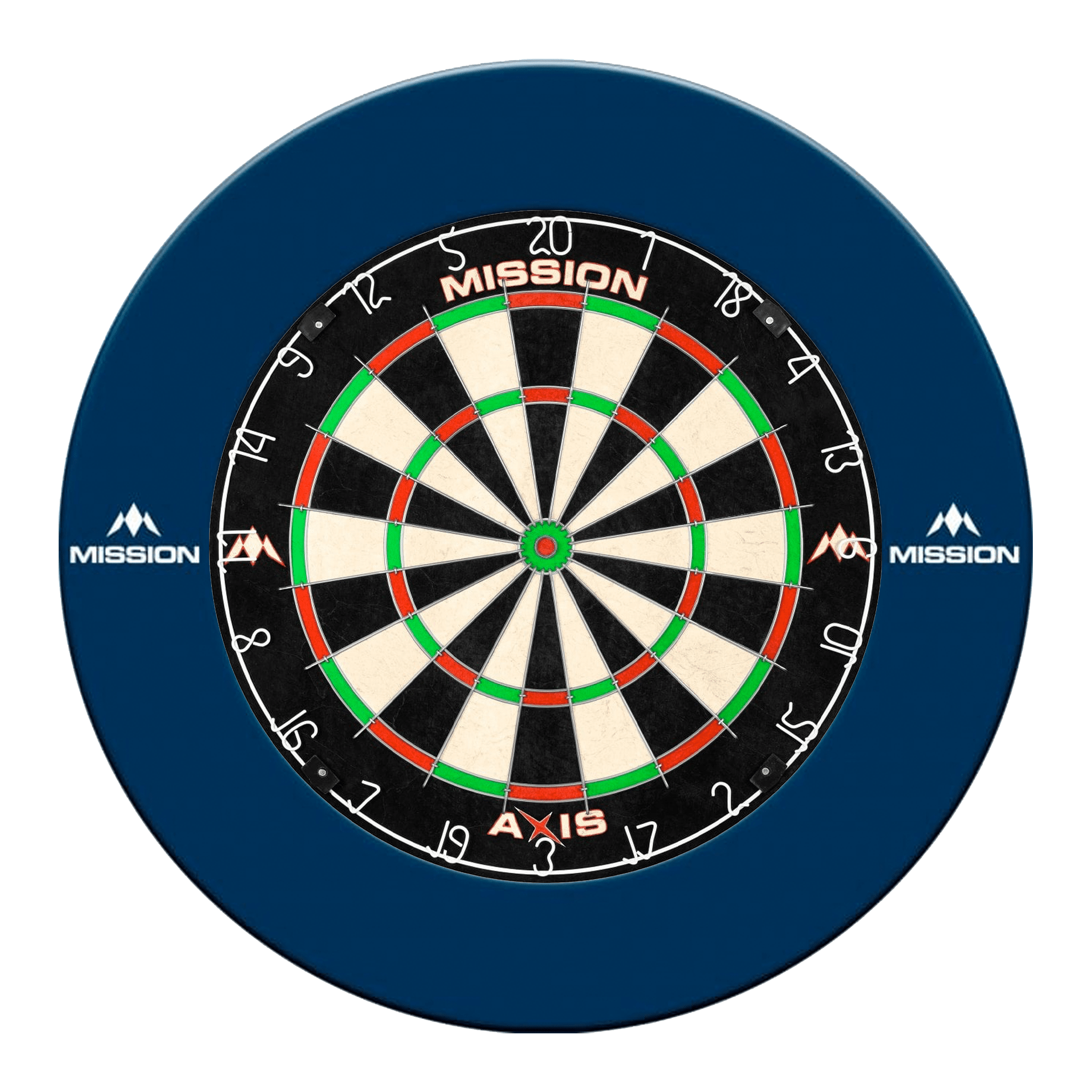 Mission Axis Dartboard & Surround Bundle Blue Boards