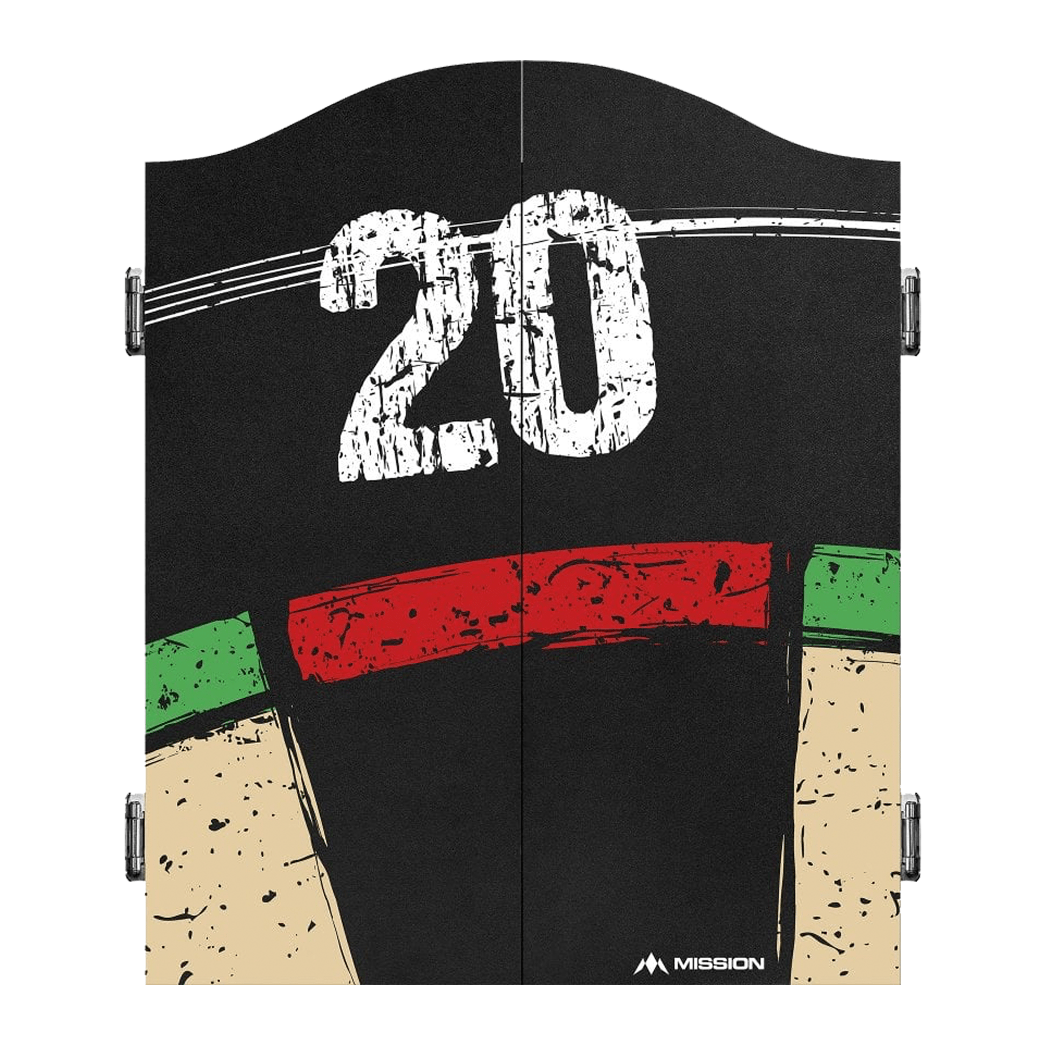 Mission Deluxe Dartboard Cabinet Double Top Boards