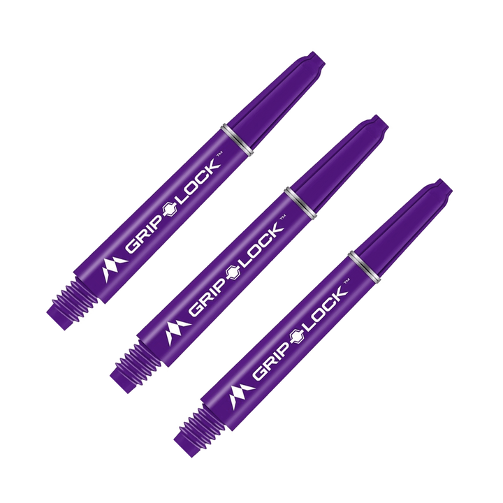 Mission GripLock Nylon Dart Shafts Purple / Midi (41mm) Shafts