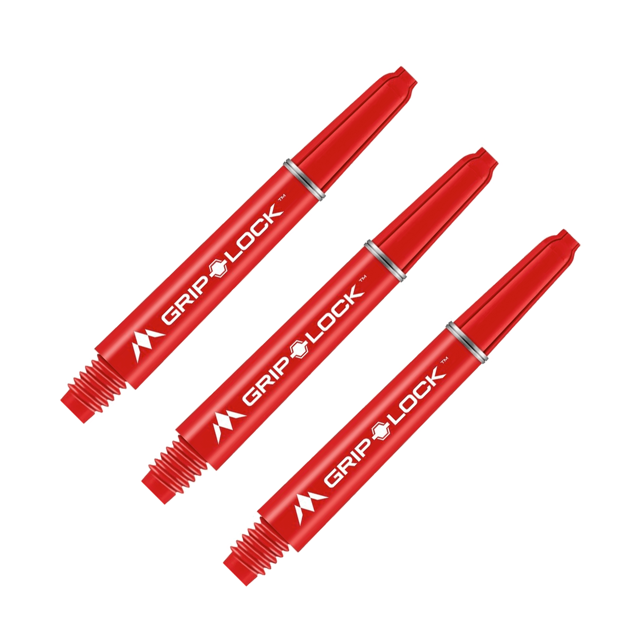 Mission GripLock Nylon Dart Shafts Red / Midi (41mm) Shafts