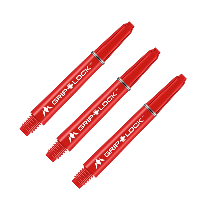 Mission GripLock Nylon Dart Shafts Red / Midi (41mm) Shafts
