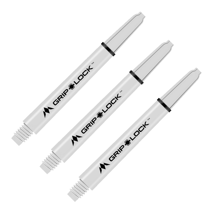Mission GripLock Nylon Dart Shafts White / Medium (48mm) Shafts