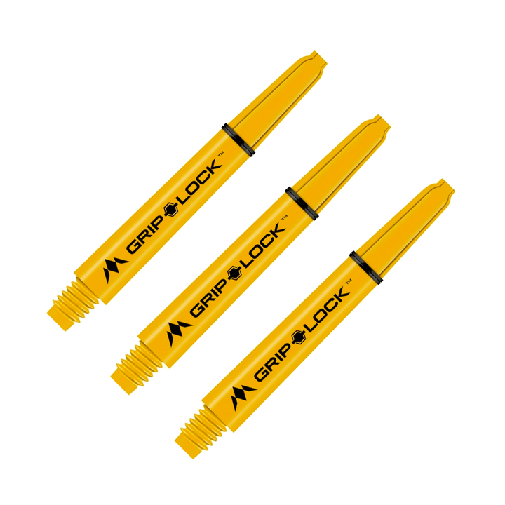 Mission GripLock Nylon Dart Shafts Yellow / Midi (41mm) Shafts