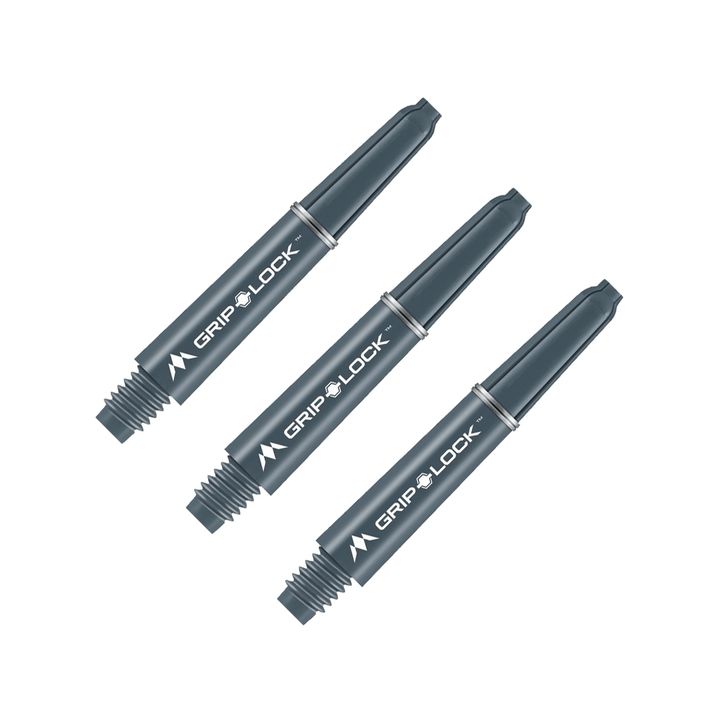 Mission GripLock Short (34mm) Nylon Dart Shafts Grey Shafts