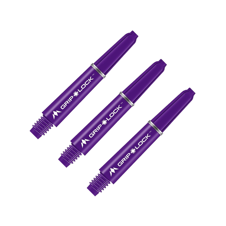 Mission GripLock Short (34mm) Nylon Dart Shafts Purple Shafts