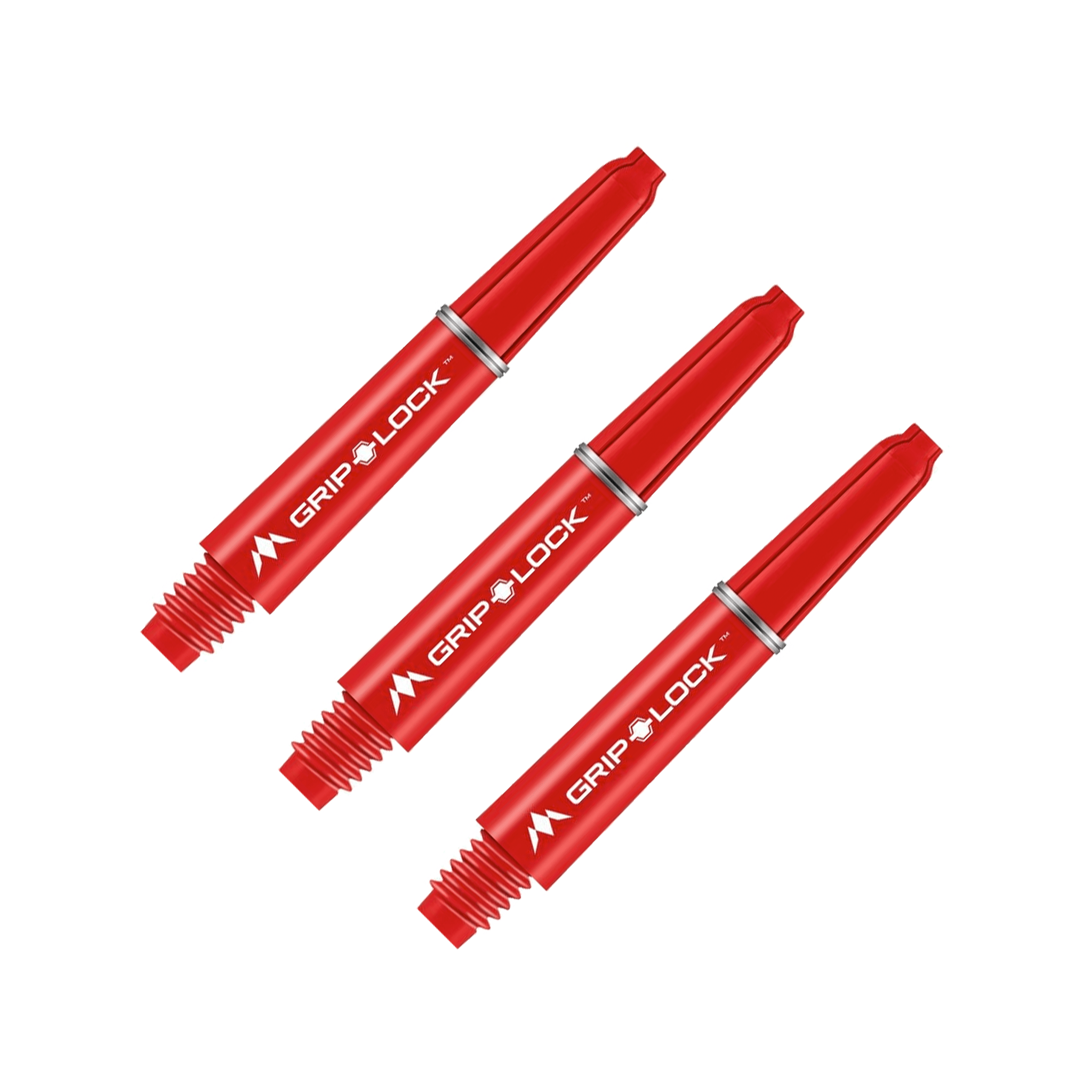 Mission GripLock Short (34mm) Nylon Dart Shafts Red Shafts