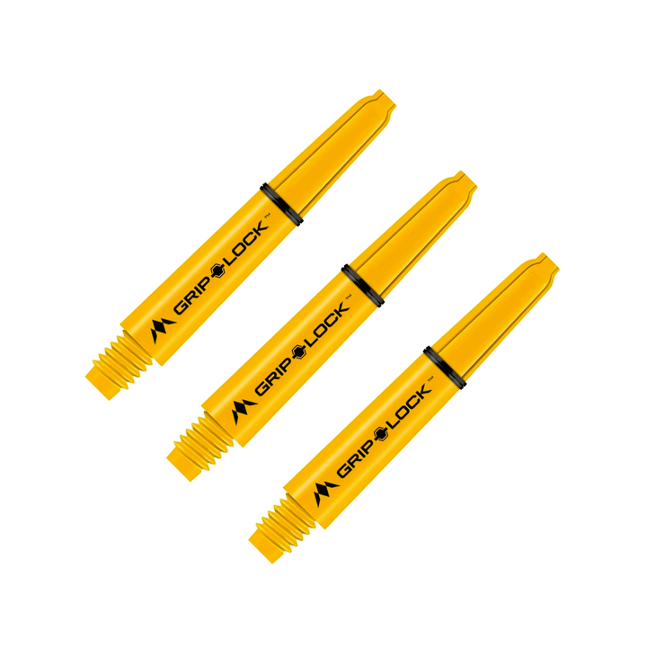 Mission GripLock Short (34mm) Nylon Dart Shafts Yellow Shafts