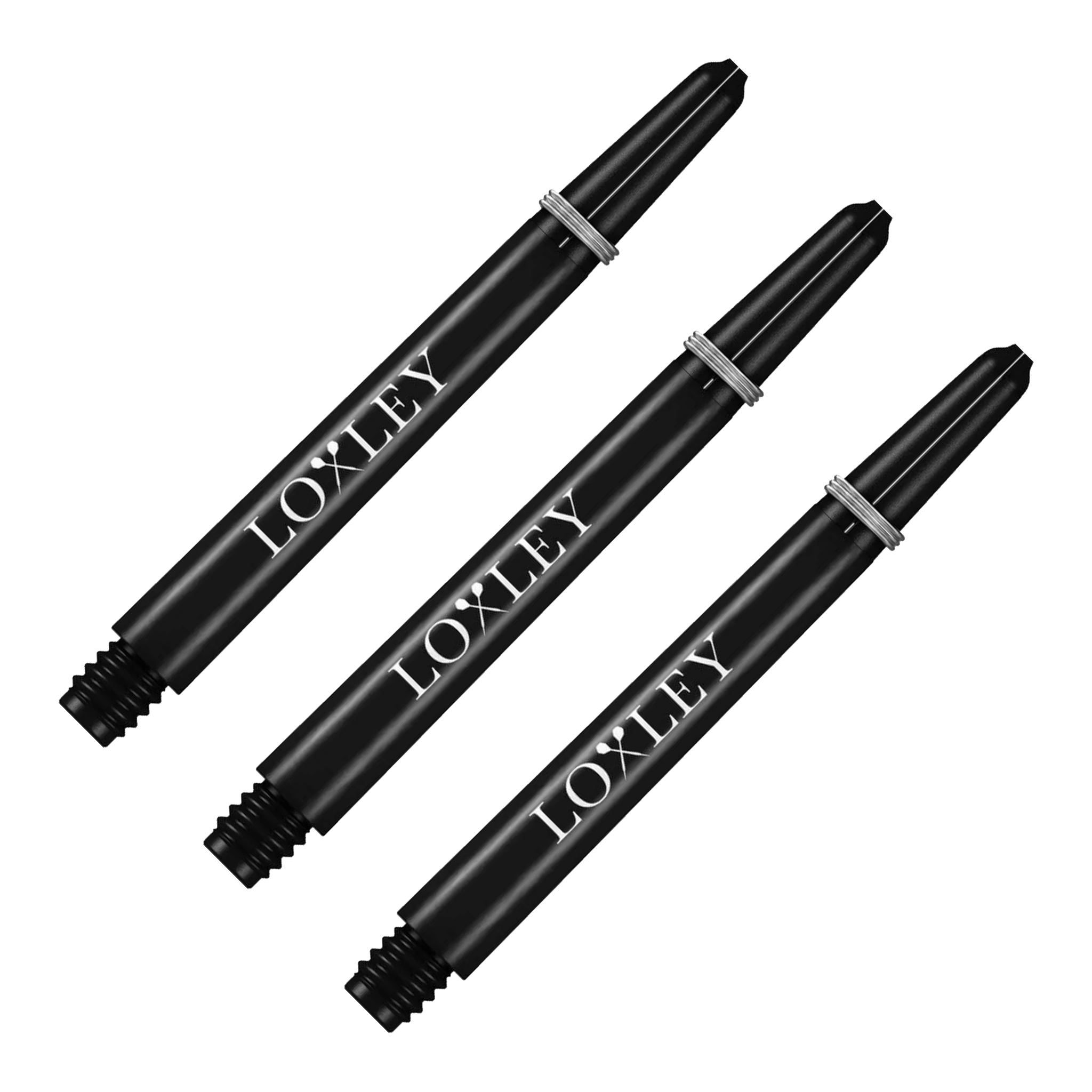 Mission Loxley - Nylon Dart Shafts Medium (48mm) / Black Shafts