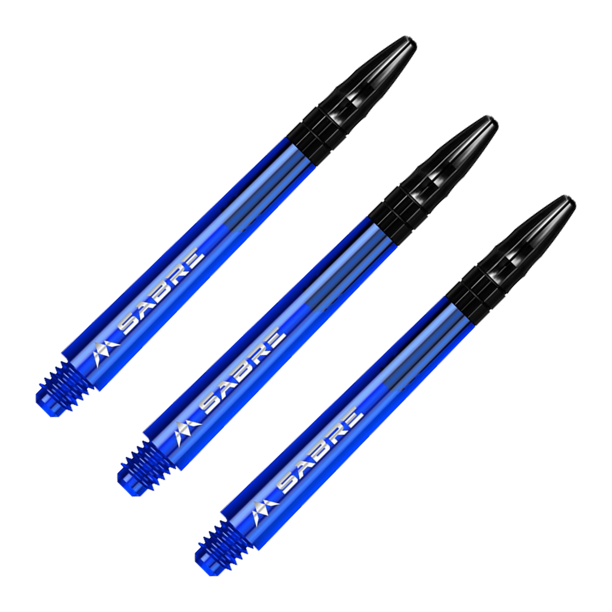 Mission Sabre - Polycarbonate Dart Shafts Medium (49mm) / Blue & Black Shafts