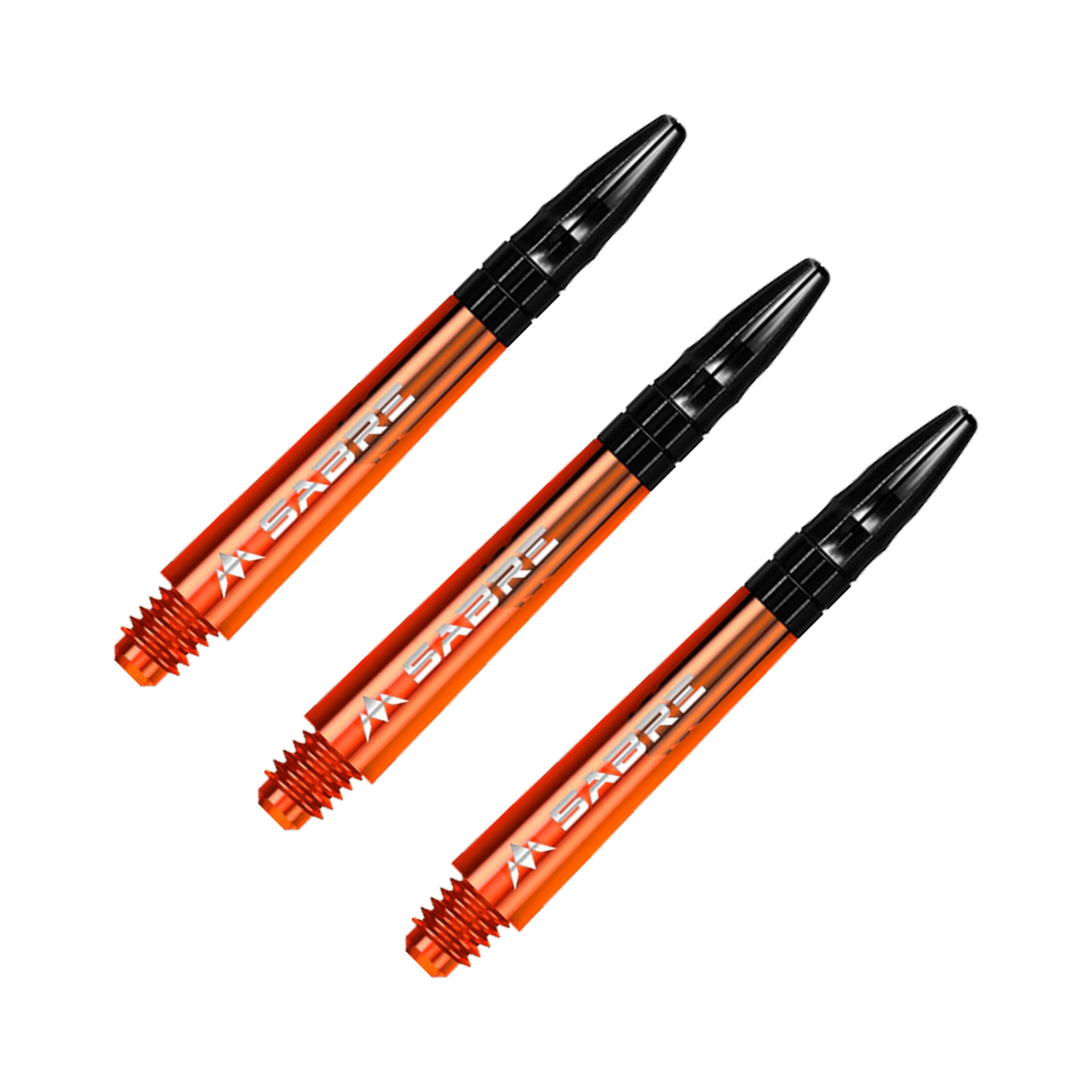 Mission Sabre - Polycarbonate Dart Shafts Midi (40mm) / Orange & Black Shafts