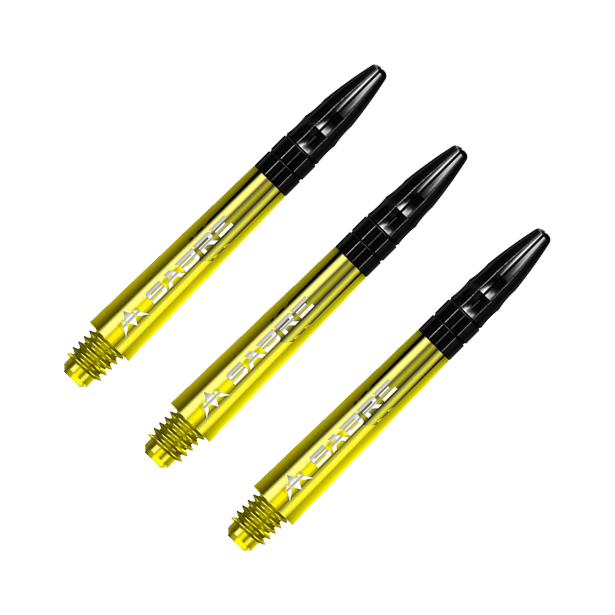 Mission Sabre - Polycarbonate Dart Shafts Midi (40mm) / Yellow & Black Shafts