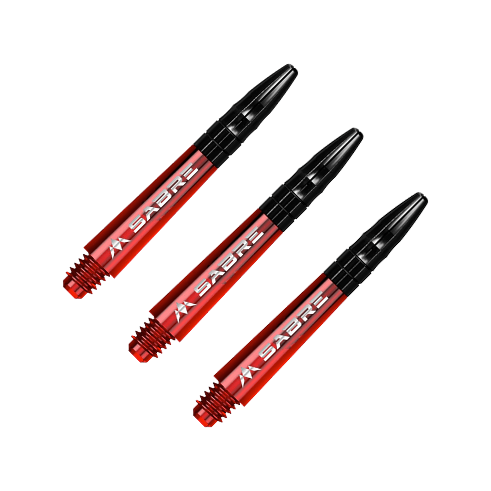 Mission Sabre - Polycarbonate Dart Shafts Short (36mm) / Red & Black Shafts