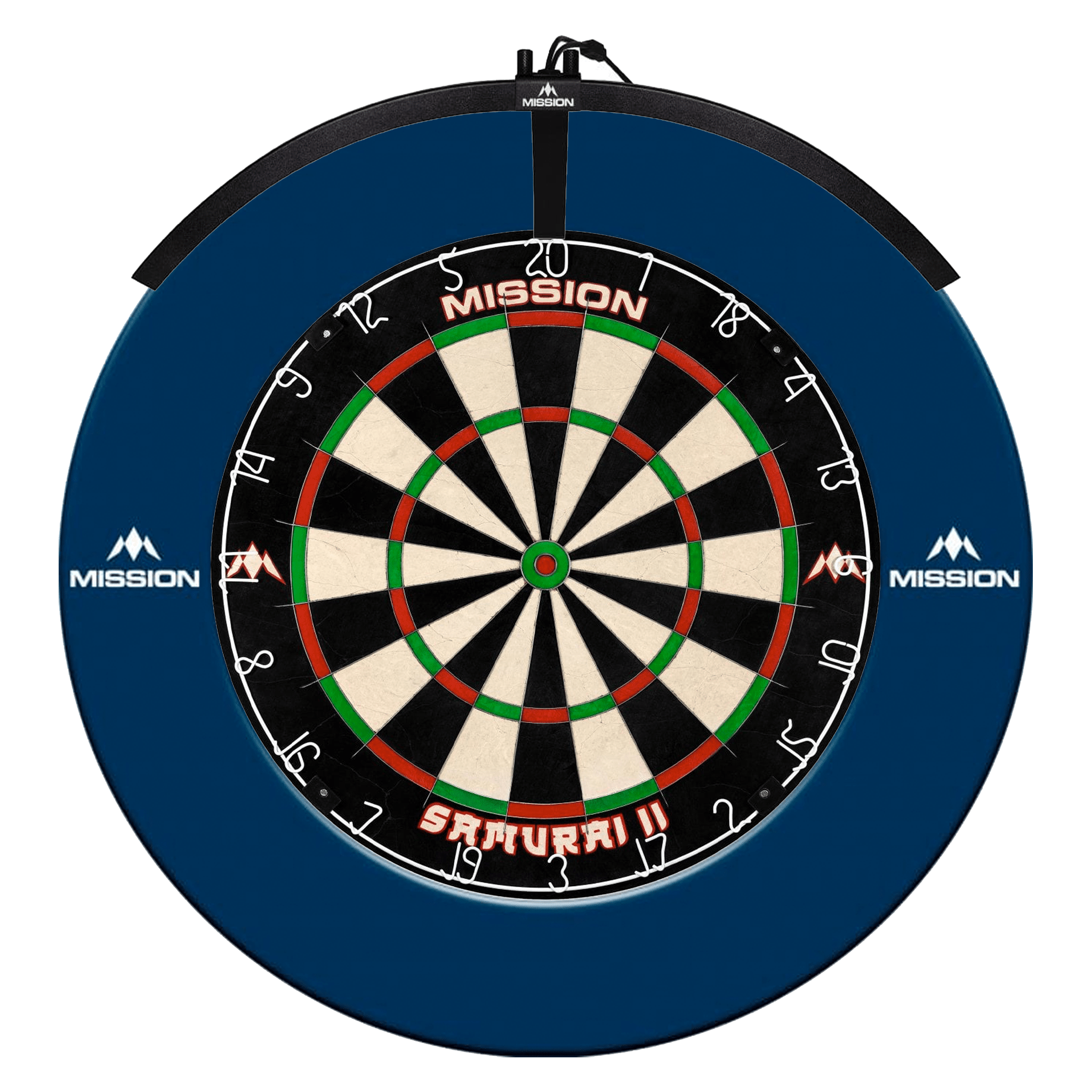 Mission Samurai II Dartboard, Surround & Light Bundle Boards