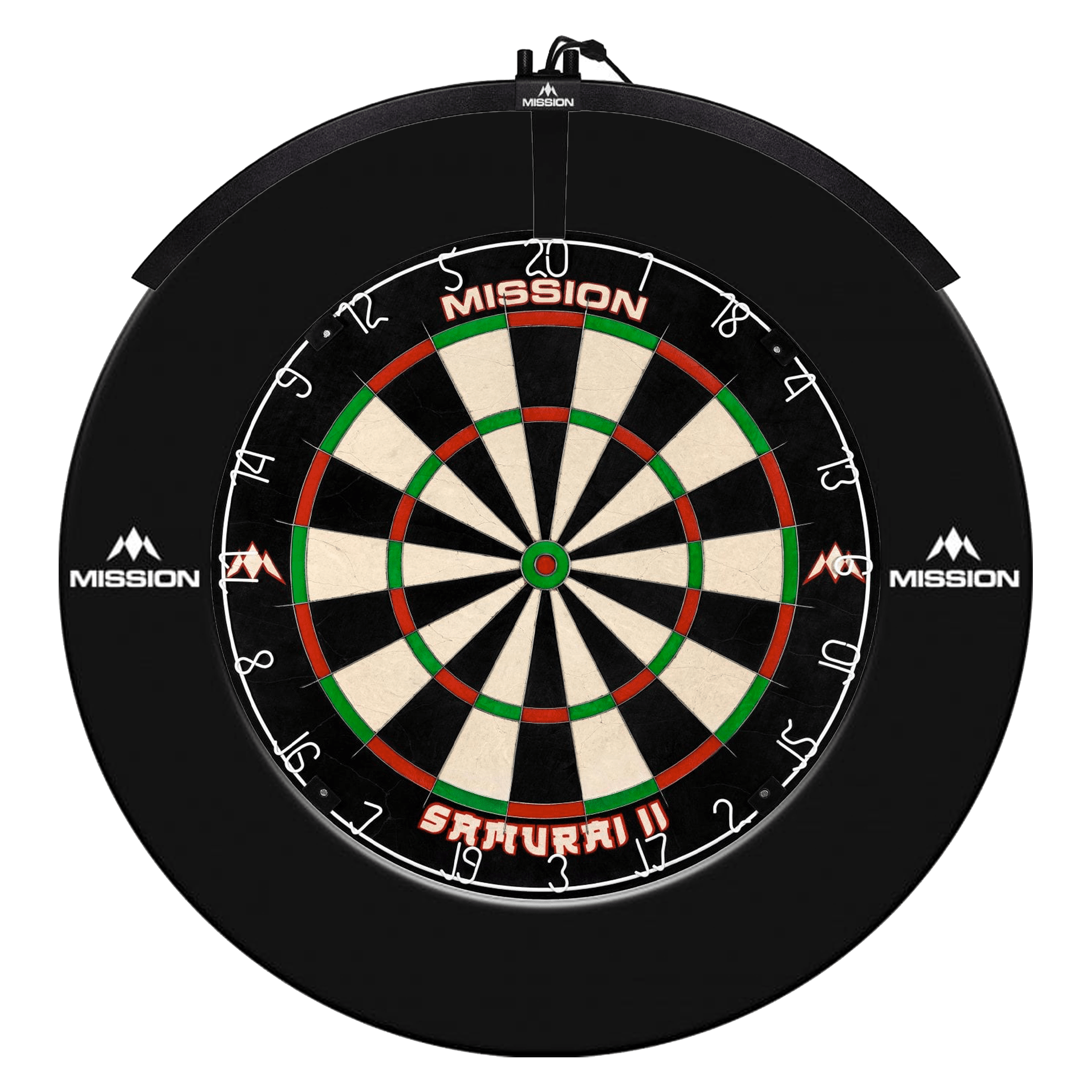 Mission Samurai II Dartboard, Surround & Light Bundle Boards