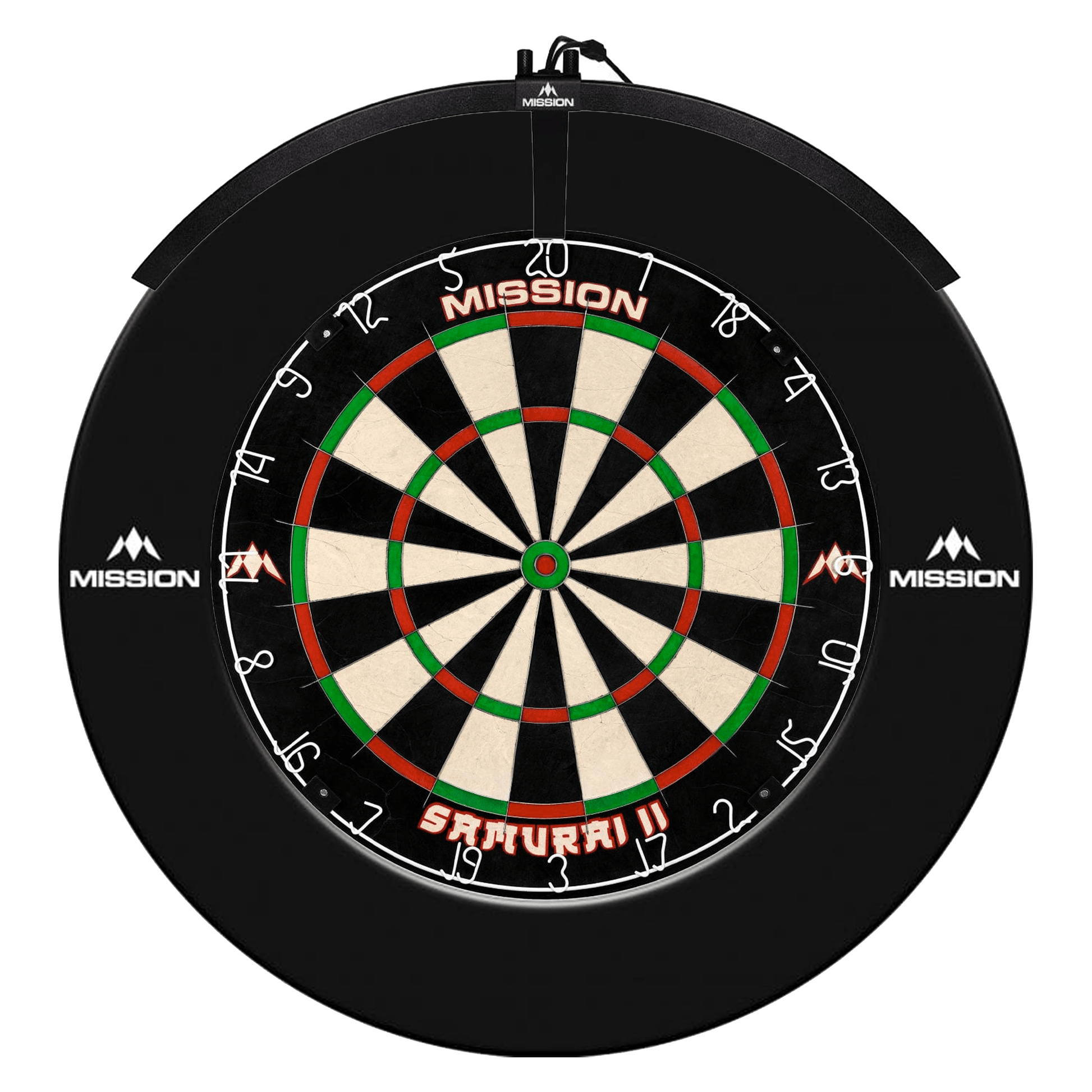 Mission Samurai II Dartboard, Surround & Light Bundle Boards