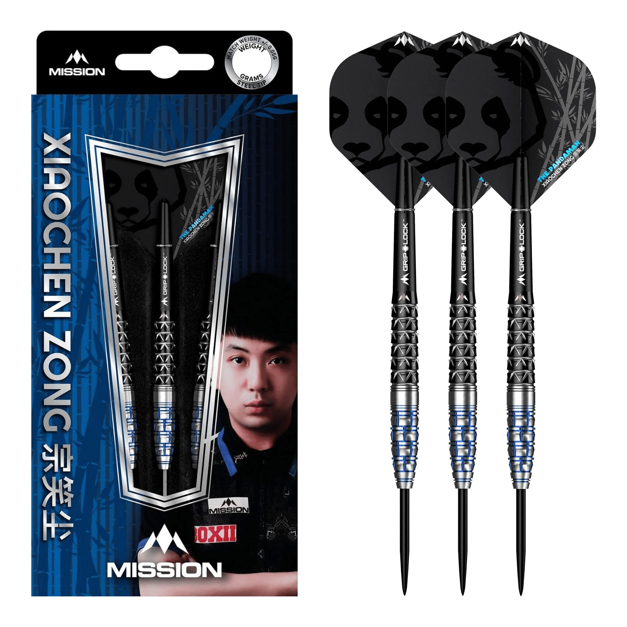 Mission Xiaochen Zong The Pandaman - 95% Tungsten Steel Tip Darts Darts