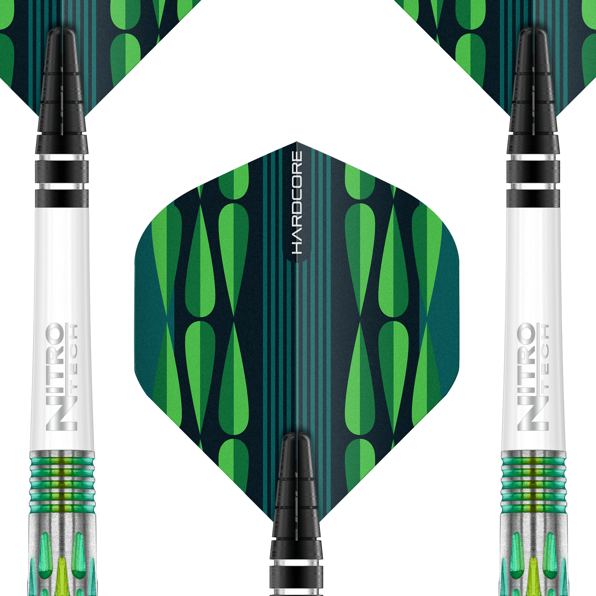 Red Dragon Artura 2 Green - 90% Tungsten Steel Tip Darts Darts