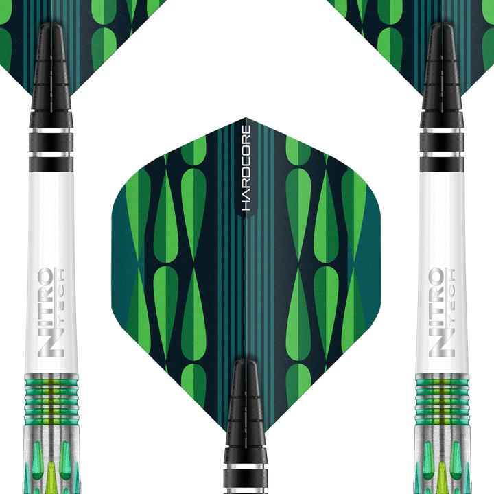 Red Dragon Artura 2 Green - 90% Tungsten Steel Tip Darts Darts