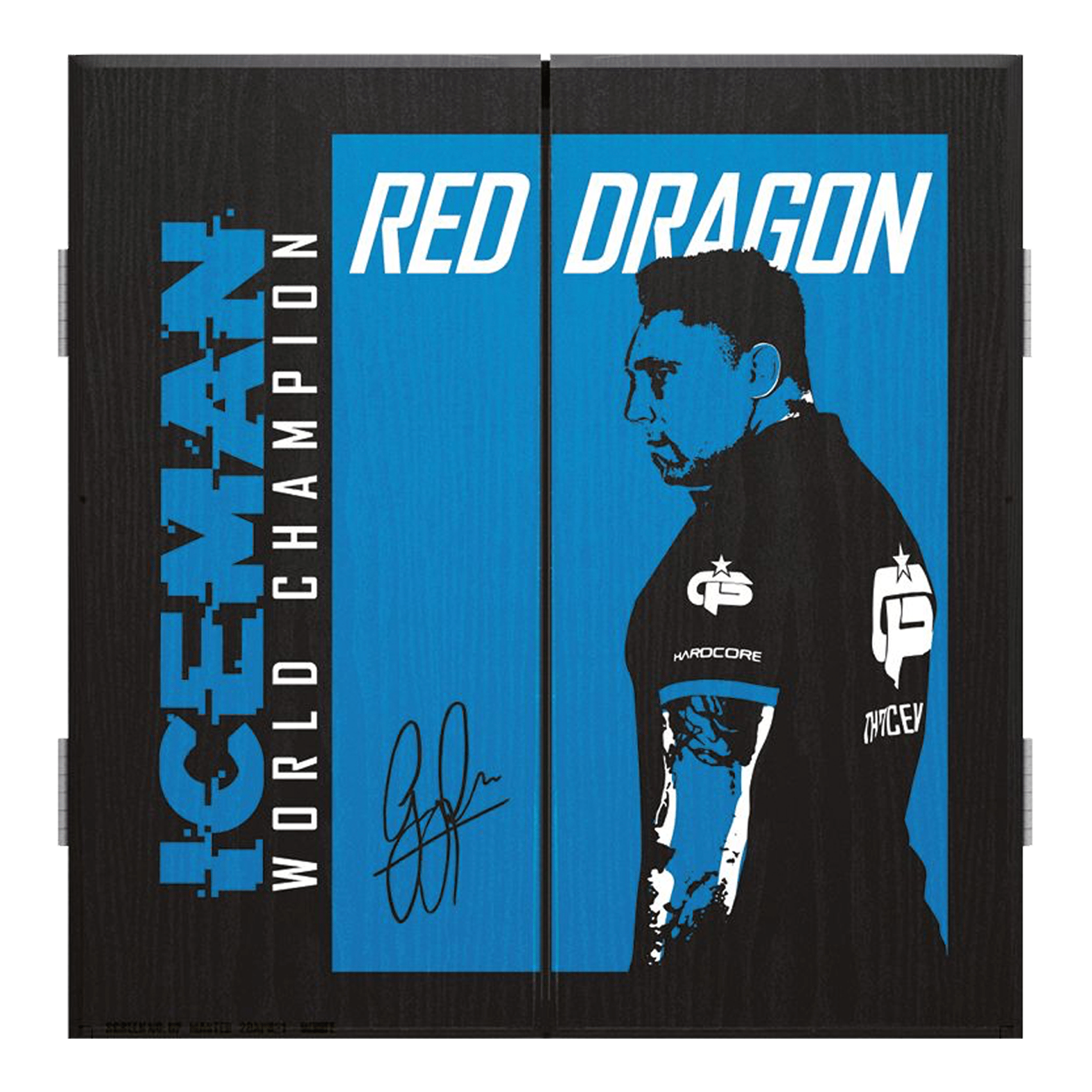 Red Dragon Deluxe Dartboard Cabinet Boards