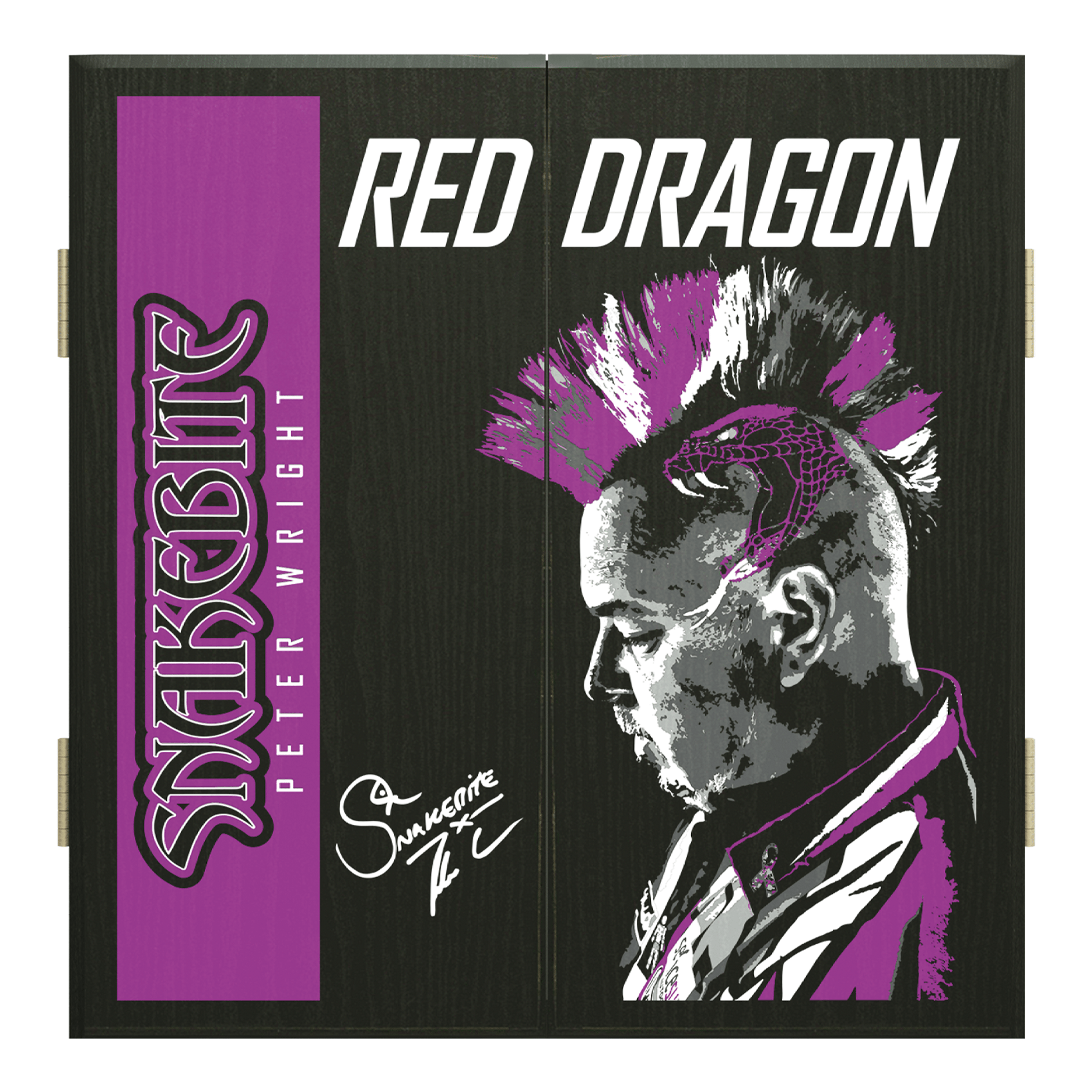 Red Dragon Deluxe Dartboard Cabinet Boards