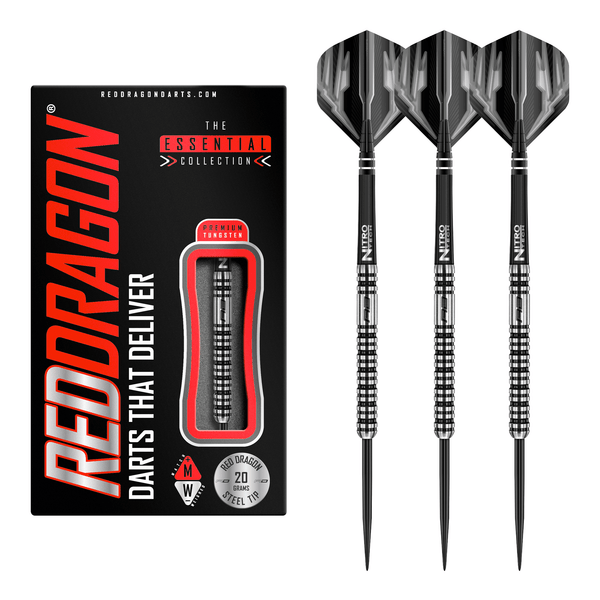 Red Dragon Dragonfly 3 Steel Tip Darts - 95% Tungsten - 20 Grams Darts